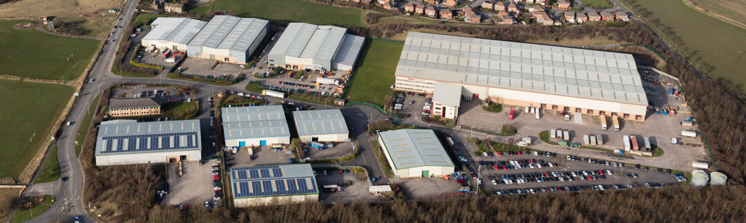 Solar panel installation on a commercial building in Wakefield