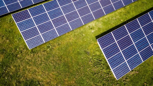 Solar Panels on a Field