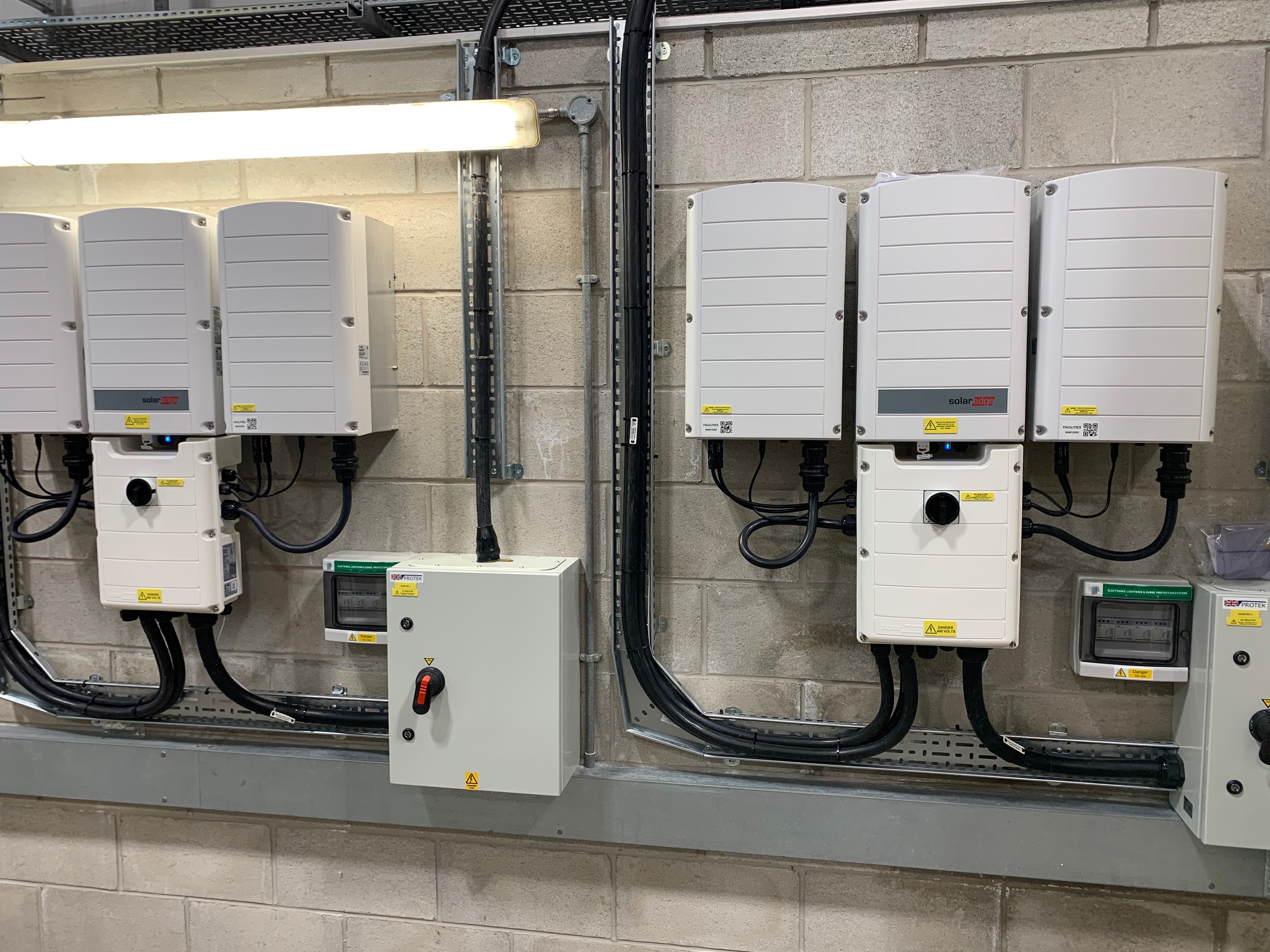 solar pv inverters installed at airbus