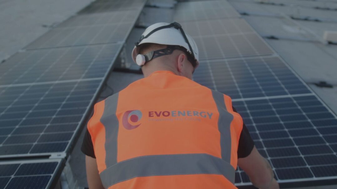 solar engineer conducting Maintenance of solar panels