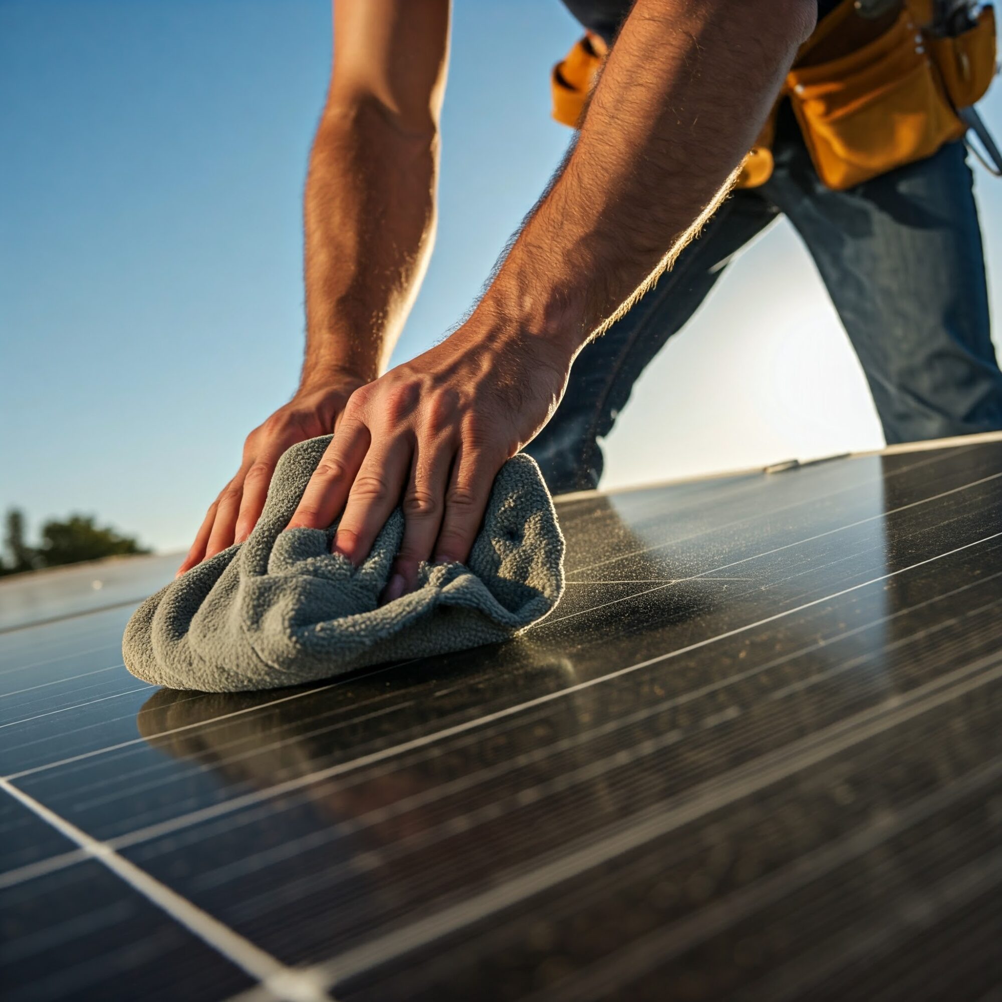 Panel Clean Process How To Clean Solar Panels From The Ground | EvoEnergy
