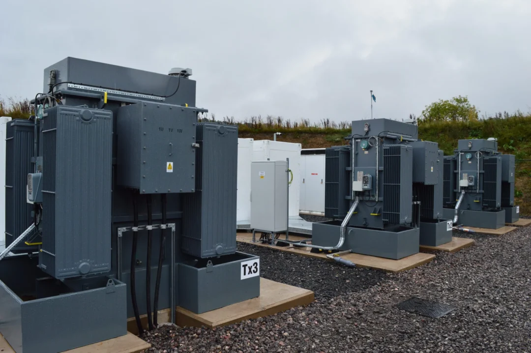Commercial battery storage transformers installation in the UK