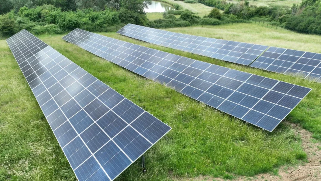 The Scout Association renewable energy ground mounted solar array