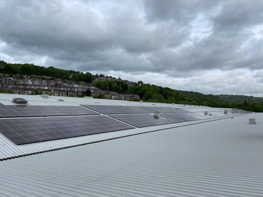 Innovative power generation crowning the manufacturing warehouse solar panels.