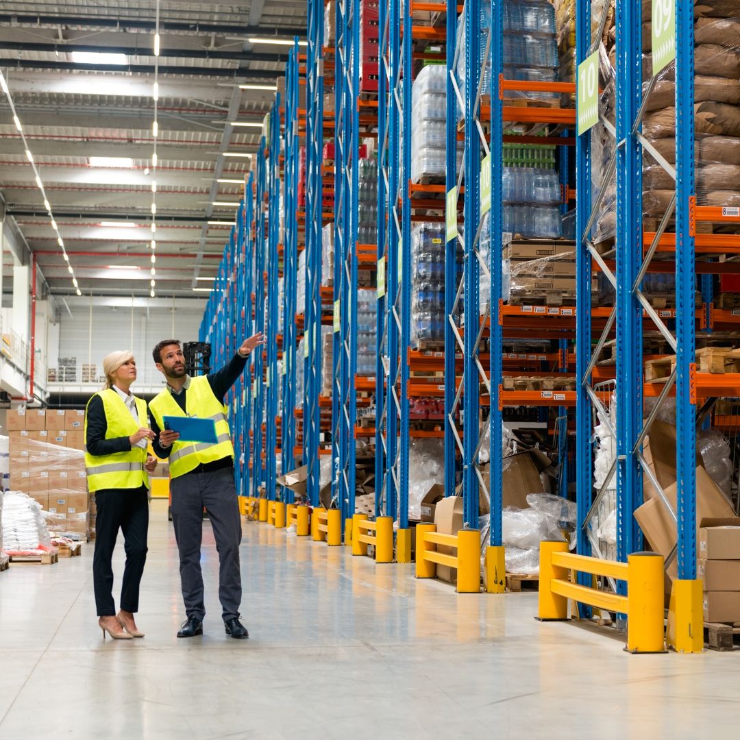 Inside a Logistics and Manufacturing Warehouse